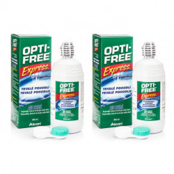 OPTI-FREE Express 2 x 355 ml con portalenti