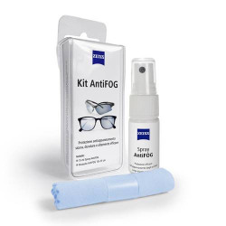 ZEISS AntiFog Kit / Set Antiappannamento occhiali (spray 15ml + panno)